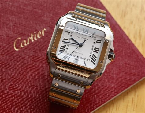 cartier santos 100 medium replica|cartier santos watch lookup.